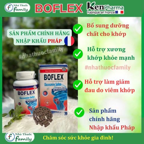 Viên Uống Dưỡng Khớp BOFLEX (Pháp) - Hỗ Trợ Giảm Đau Nhức, Tăng Cường Linh Hoạt Và Tái Tạo Sụn Khớp, 60 Viên