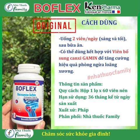 Viên Uống Dưỡng Khớp BOFLEX (Pháp) - Hỗ Trợ Giảm Đau Nhức, Tăng Cường Linh Hoạt Và Tái Tạo Sụn Khớp, 60 Viên