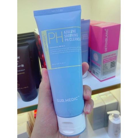 Sữa Rửa Mặt Dịu Nhẹ Cấp Ẩm Phục Hồi Surmedic/Sur.Medic+ Azulene Soothing PH Cleanser 150ml