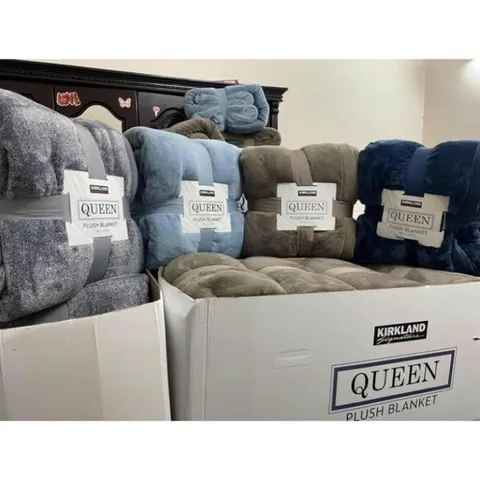 Chăn lông Cừu KIRKLAND QUEEN Chính Hãng Mỹ Siêu Ấm Siêu Mềm Mượt