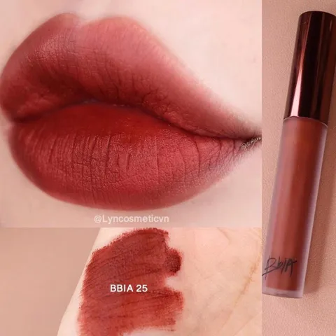 Son kem lì Bbia Last Velvet Lip Tint Version 5 - 25 Final Note (Màu đỏ nâu đất) 5g BEST SELLER