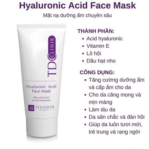 Mặt nạ HA cấp ẩm và phục hồi da Tegoder Hyaluronic Acid face mask 50ml [ Chính Hãng ]