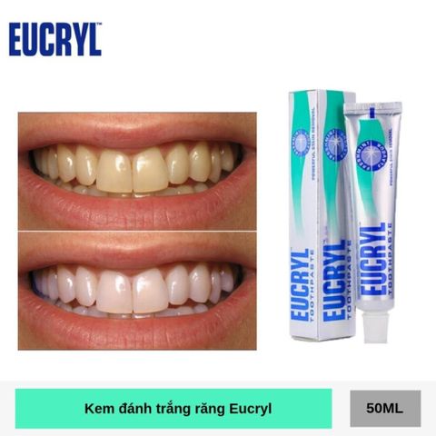 Kem Đánh Răng Bạc Hà Tẩy Trắng Eucryl 62g [ Chính Hãng ]