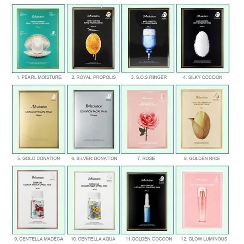 Lẻ Miếng Mặt nạ JM Solution Hàn Quốc đủ loại dưỡng trắng cấp ẩm ngừa mụn kiềm dầu