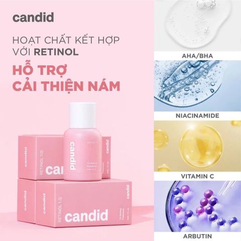 Tinh Chất Dưỡng Da Candid Retinol 0.5% Retinol/ 1% Retinol 30ml