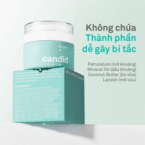 [Minisize 10ml] Kem Dưỡng Giúp Cấp Ẩm, Phục Hồi Candid B5 Cica Repair & Soothing Cream