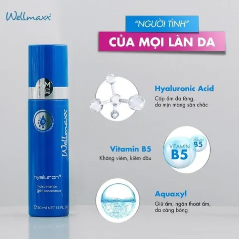 [Hàng Công Ty] Gel Dưỡng Ẩm Phục Hồi Da Wellmaxx Hyaluron B5 50ml