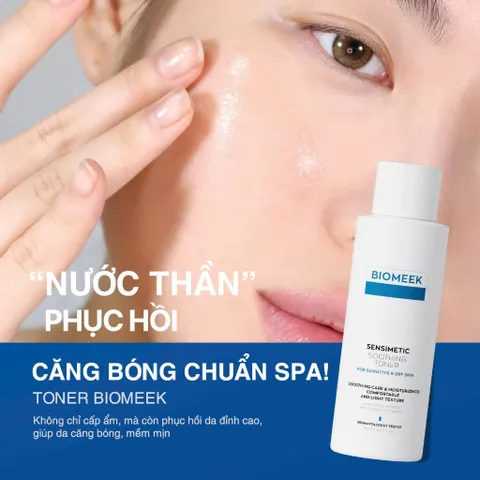 Toner huyết tế bào Bioeek Sensimetic Soothing cấp ẩm, làm dịu cho da khô, nhạy cảm 150ml