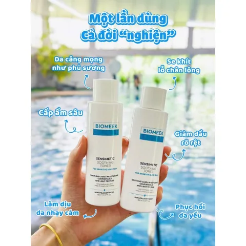 Toner huyết tế bào Bioeek Sensimetic Soothing cấp ẩm, làm dịu cho da khô, nhạy cảm 150ml