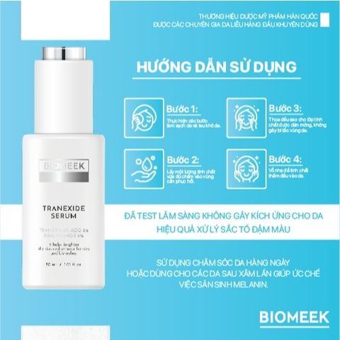 Tinh chất Tranexide Biomeek Serum hỗ trợ dưỡng sáng, mờ thâm 30ml