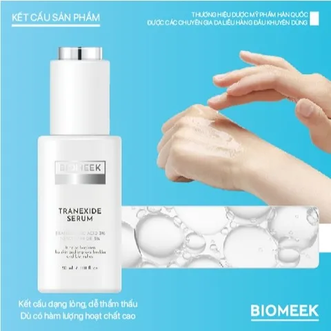 Tinh chất Tranexide Biomeek Serum hỗ trợ dưỡng sáng, mờ thâm 30ml