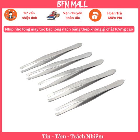 Nhíp nhổ lông mày tóc bạc lông nách bằng thép không gỉ chất lượng cao