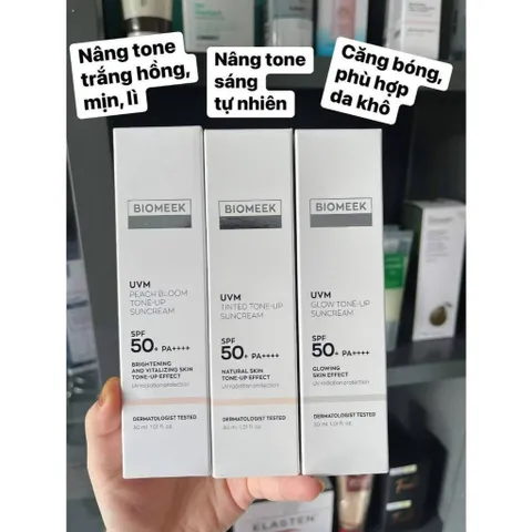Kem chống nắng Biomeek UVM TONE UP Suncream 30ml/ 50ml