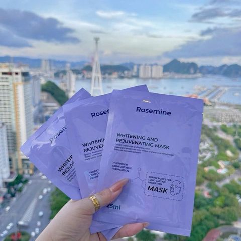 Mặt Nạ Rosemine Whitening And Rejuvenating Mask Cấp Ẩm Dưỡng Da Căng Bóng 25ml
