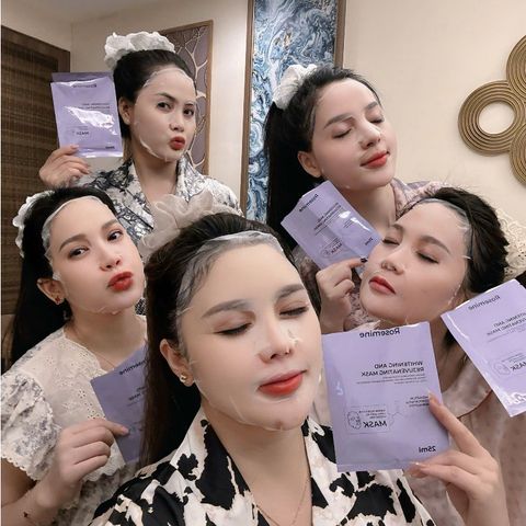 Mặt Nạ Rosemine Whitening And Rejuvenating Mask Cấp Ẩm Dưỡng Da Căng Bóng 25ml