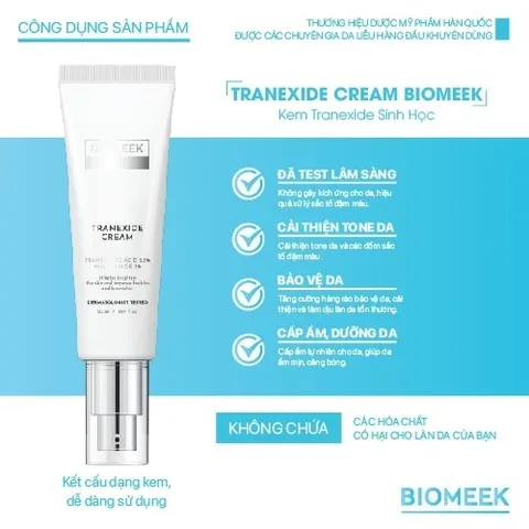 Kem dưỡng Tranexide Biomeek Cream dưỡng sáng, mờ thâm 50ml