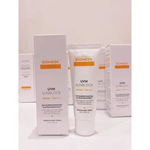 Kem Chống Nắng Biomeek huyết tế bào UVM Suncream Và UVM Multi Active Suncream 40ml