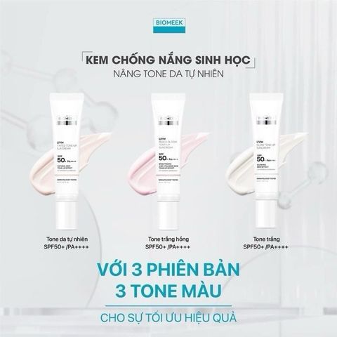Kem chống nắng Biomeek UVM Suncream SPF 50 PA+++ 30ml