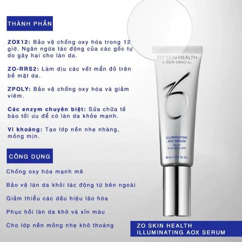 Serum ZO Illuminating AOX Chống Lão Hóa Nuôi Dưỡng Làn Da Khỏe 