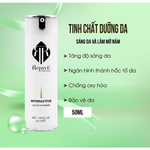 Tinh Chất Rejuve Interactive Cellular White 50ml Dưỡng Da Trắng Sáng Và Ngăn Ngừa Sắc Tố, Ưc Chế Nám