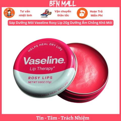 Sáp Dưỡng Môi Vaseline Rosy Lip 20g Dưỡng Ẩm Chống Khô Môi
