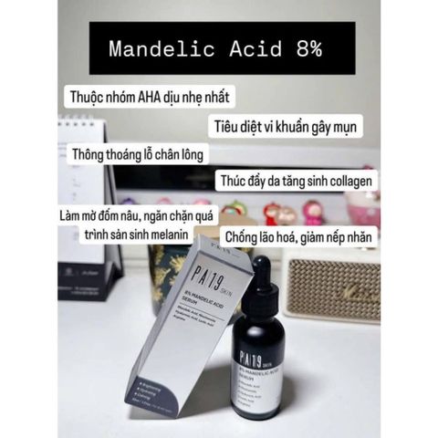 Serum PA19 8% Mandelic Acid 30ml Căng Bóng Mờ Thâm Sáng Da