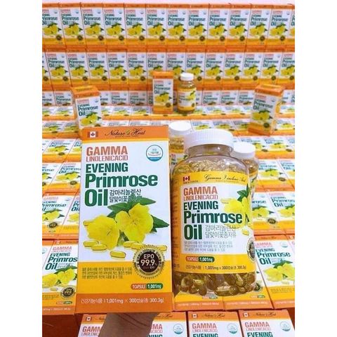 Tinh Dầu Hoa Anh Thảo Hàn Quốc Gamma Linolenic Acid Evening Primrose Oil Hàng Cao Cấp Mẫu Mới 300 viên
