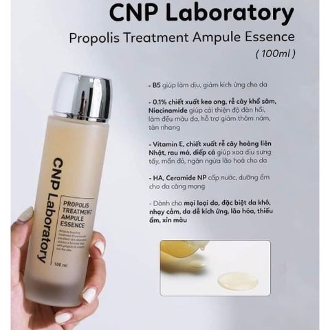 Set nước thần keo ong phục hồi da, CNP Laboratory Propolis Treatment Ampule Essence