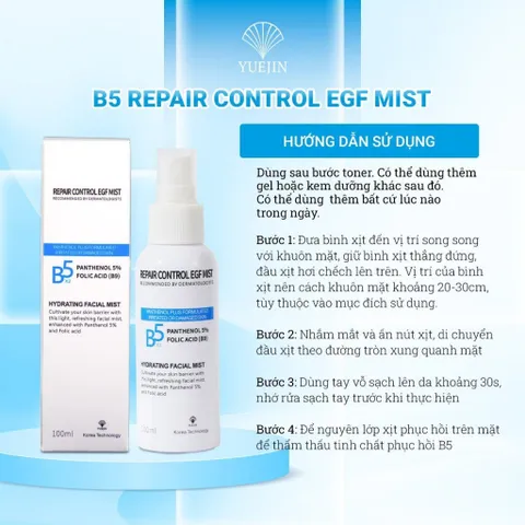 Xịt phục hồi Yuejin B5 Repair Control EGF Mist 100ml