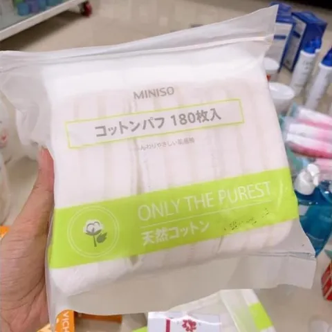 Bông Tẩy Trang Miniso Nhật Bản 180 Miếng 357916