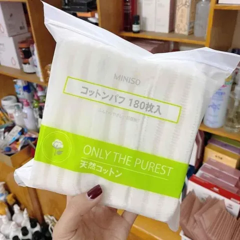 Bông Tẩy Trang Miniso Nhật Bản 180 Miếng 357916