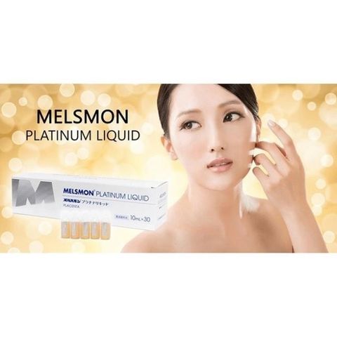 Melsmon Platium Liquid Placenta Nhật Bản 30 Ống x 10ml - Nước Uống Nhau Thai Ngựa