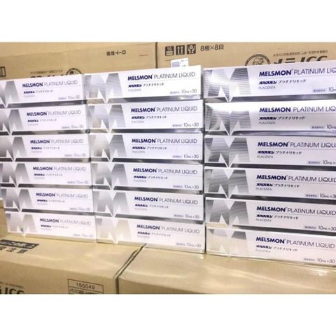 Melsmon Platium Liquid Placenta Nhật Bản 30 Ống x 10ml - Nước Uống Nhau Thai Ngựa