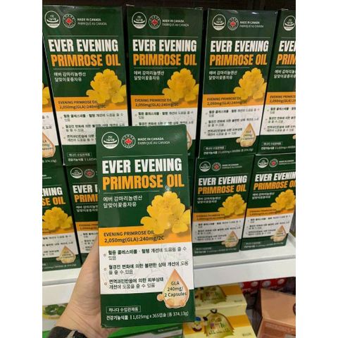 Viên Uống Tinh Dầu Hoa Anh Thảo Hàn Quốc Gamma Linolenic Acid Hộp 365 Viên