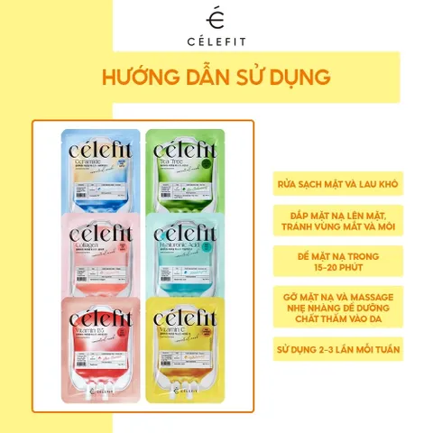 Mặt Nạ Celefit Essential Mask 23g Cấp Ẩm Dưỡng Da Chống Lão Hóa