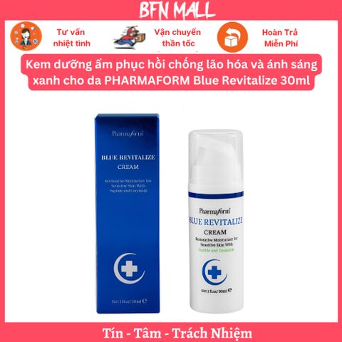 Kem dưỡng ẩm phục hồi chống lão hóa và ánh sáng xanh cho da PHARMAFORM Blue Revitalize 30ml