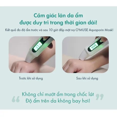 Combo 10 Mặt Nạ Dưỡng Ẩm B5 OMUSE Aquaporin Mask [ Nhập Khẩu Chính Hãng ]