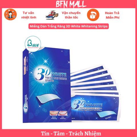 Miếng Dán Trắng Răng 3D White Whitening Strips