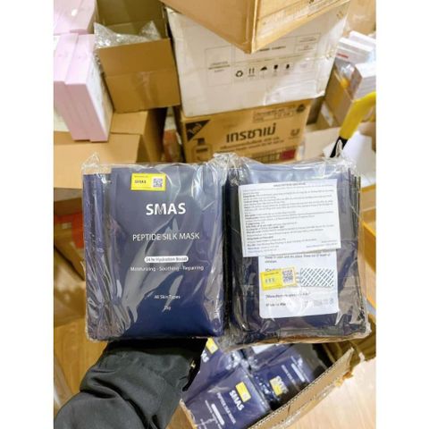 Combo 10 MẶT NẠ SMAS Peptide Silk 25g Cấp Ẩm Làm Dịu Phục Hồi Sau Nặn Mụn , Lazer