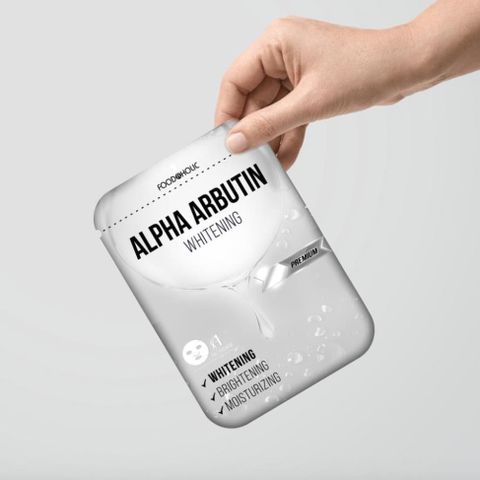 Mặt Nạ Beta Arbutin [ Miếng Lẻ ] Dưỡng Trắng, Làm Đều Màu Da Foodaholic Beta Arbutin Whitening Mask 23ml