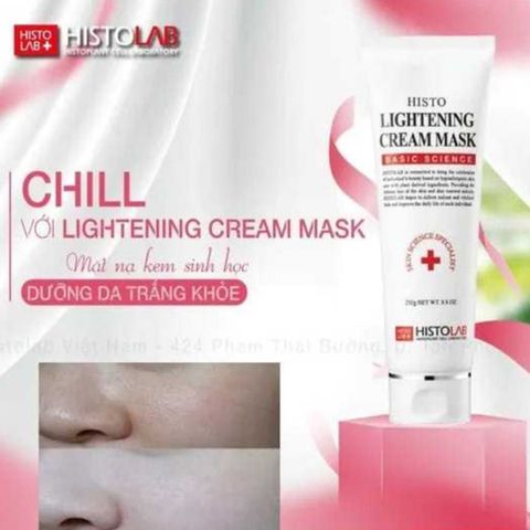 Mặt Nạ Ủ Trắng Dạng Kem HISTOLAB Lightening Cream Mask Giúp Dưỡng Trắng Da, Giảm Thâm Nám 250g