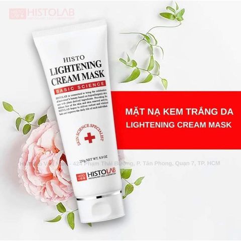 Mặt Nạ Ủ Trắng Dạng Kem HISTOLAB Lightening Cream Mask Giúp Dưỡng Trắng Da, Giảm Thâm Nám 250g