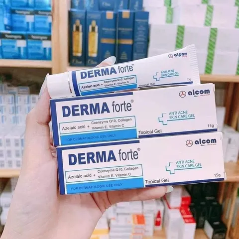 Kem Dưỡng Derma Forte Gel 15g - Giảm Mụn Trứng Cá, Ngừa Thâm, Mờ Sẹo, Dưỡng Da