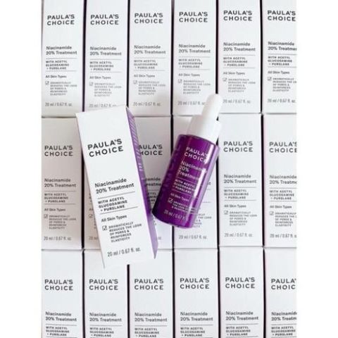 Serum Niacinamide 20% Paula's Choice Nia 20 Nia 10 Se khít lỗ chân lông dưỡng sáng da