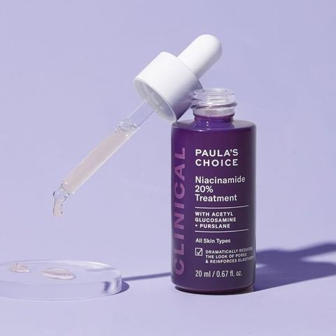 Serum Niacinamide 20% Paula's Choice Nia 20 Nia 10 Se khít lỗ chân lông dưỡng sáng da