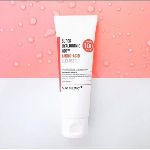 Sữa Rửa Mặt Surmedic Làm Sạch Tăng Cường Hệ Miễn Dịch Sur.medic Super Hyaluronic 100tm Amino-Acid Cleanser 100ml