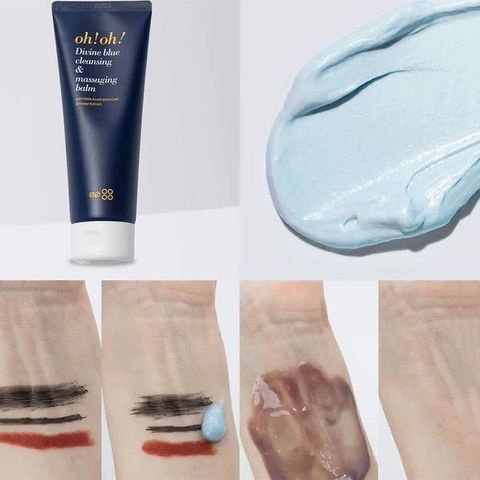 Sáp Tẩy Trang Sạch Sâu oh! oh! Divine Blue Cleansing & Massaging Balm (Hàng Nhập Khẩu)