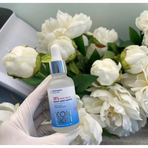 ICON SKIN Peel da 18% Anti-acne Smart Peel không bong 30ml