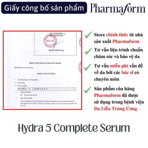 Serum B5 Pharmaform Hydra 5 Complete Serum 30ml Cấp Ẩm Phục Hồi Da
