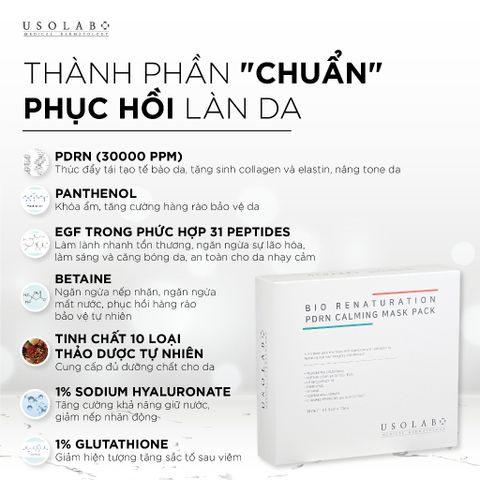Mặt nạ tế bào gốc USOLAB - PDRN MASK 30ml